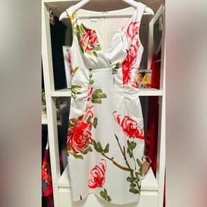London Times Satin Floral Dress